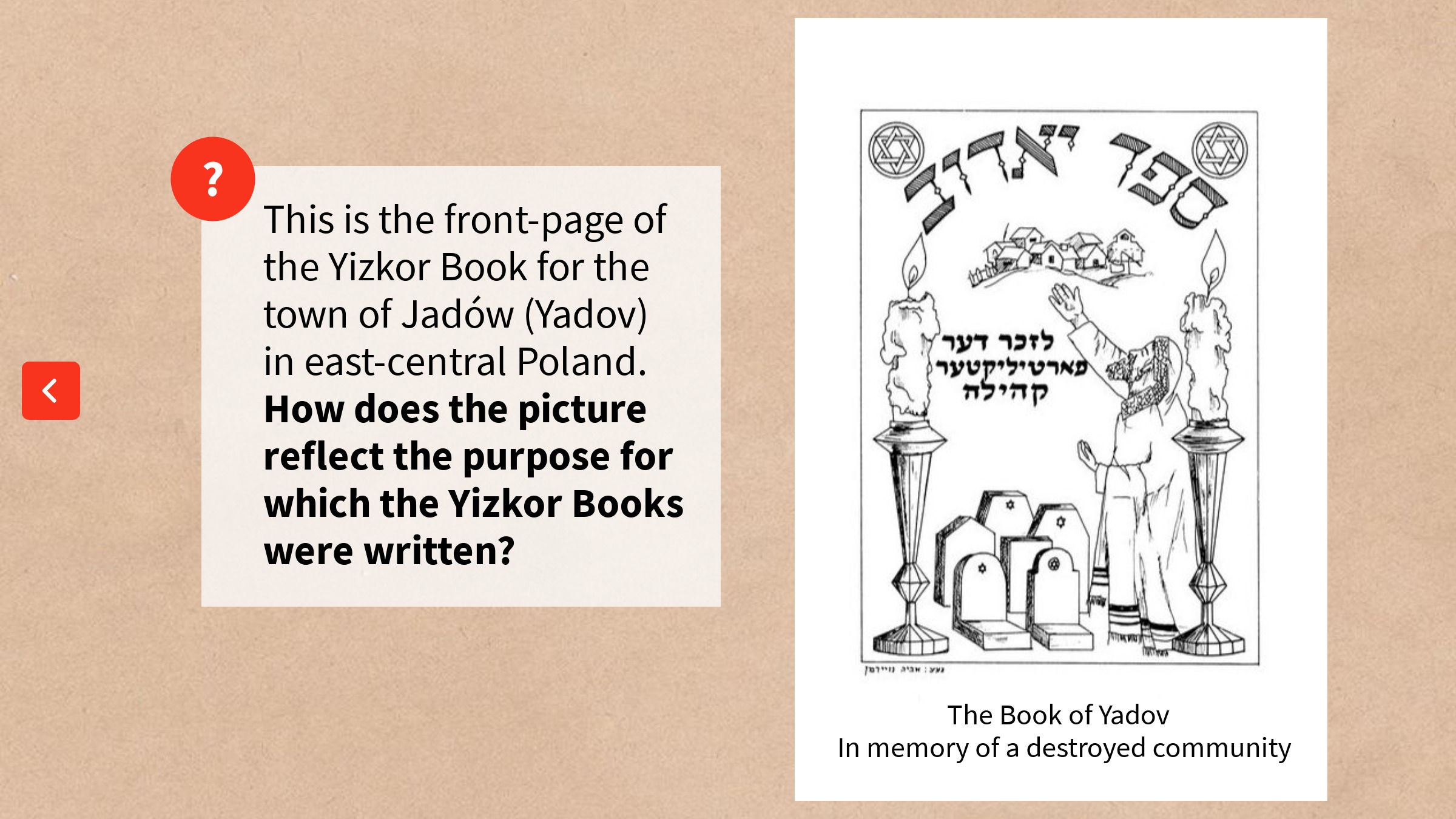 Yizkor books - final slide